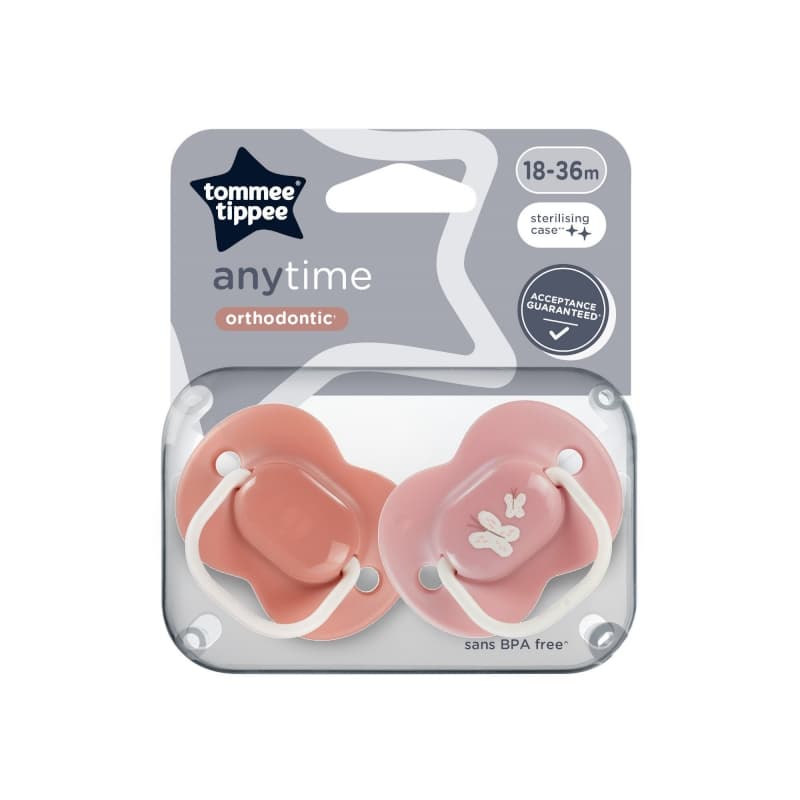 Sucette Ctn Classique 18-36m Mixte X2, tommee tippee multicolore — vue 2 sur 4