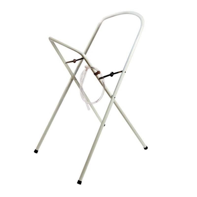 Support Baignoire + Tuyau, hygiene blanc