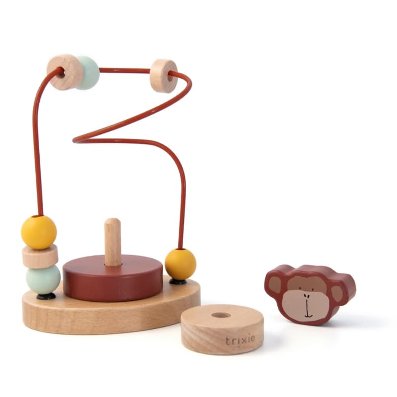 Labyrinthe a Perles en Bois - Mr. Monkey, mr. monkey trixie brown 15 x 11 x 8 — vue 2 sur 2