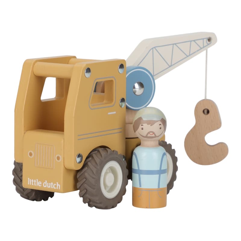 Camion Grue en Bois Fsc, little dutch — vue 4 sur 6