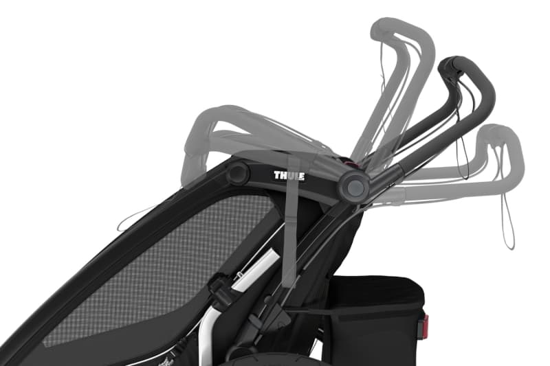 Chariot Sport 1 G3, black active with kids thule — vue 5 sur 5