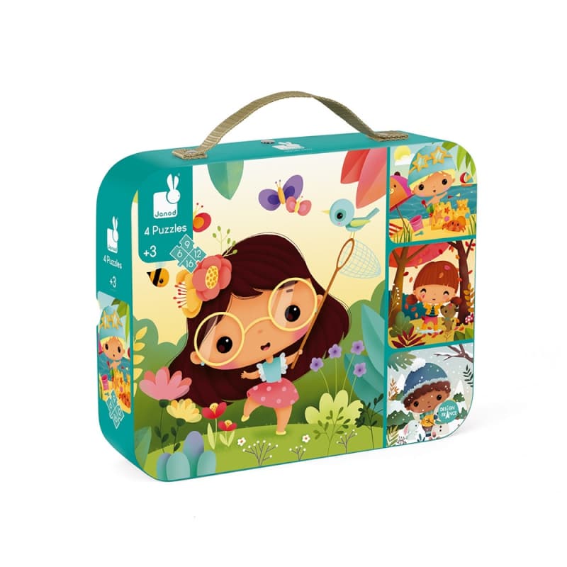 Puzz Evolutifs 4 Saisons, puzzles janod multicolore — vue 2 sur 2