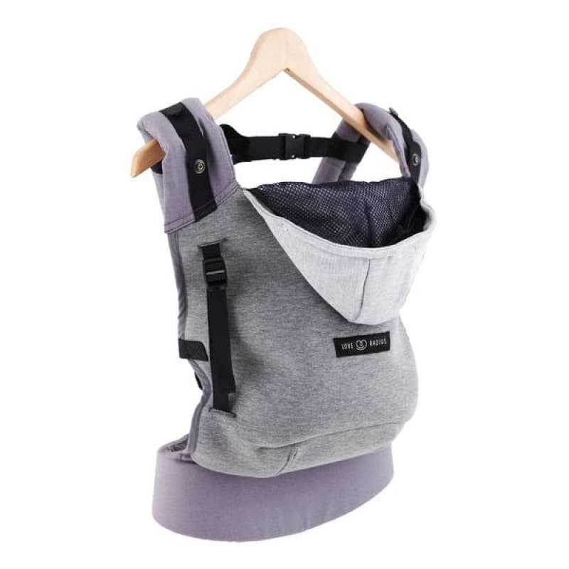 Porte-bebe Hoodiecarrier, portage love radius par jpmbb gris flanelle per — vue 2 sur 3