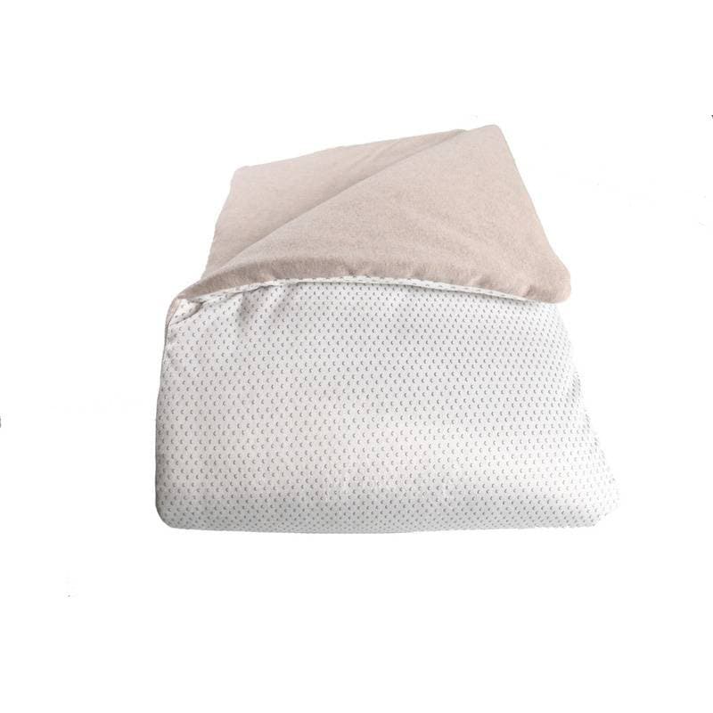 Couverture 100x140cm en Veloudoux® Moris Sacha, ecru permanent — vue 3 sur 4