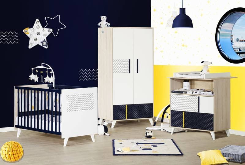 Lingere 2 Portes 1 Tiroir, hello sauthon easy 86 x 9 x 77 — vue 4 sur 4