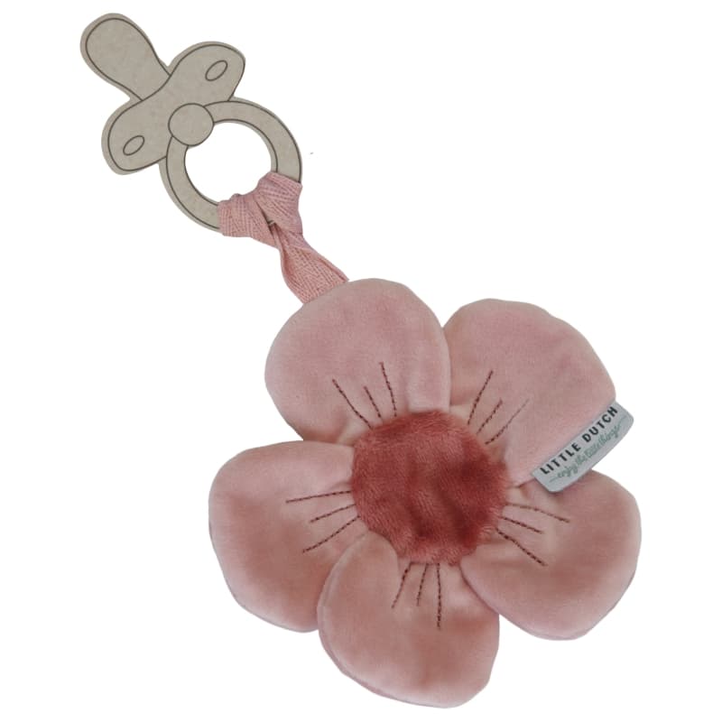 Doudou pour Tetine, rose 0m+ flowers & butterflies little dutch 05-24 — vue 1 sur 3