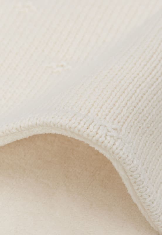 Couverture Velvet, ivory 100x150cm cosy knit jollein h-24 — vue 5 sur 5