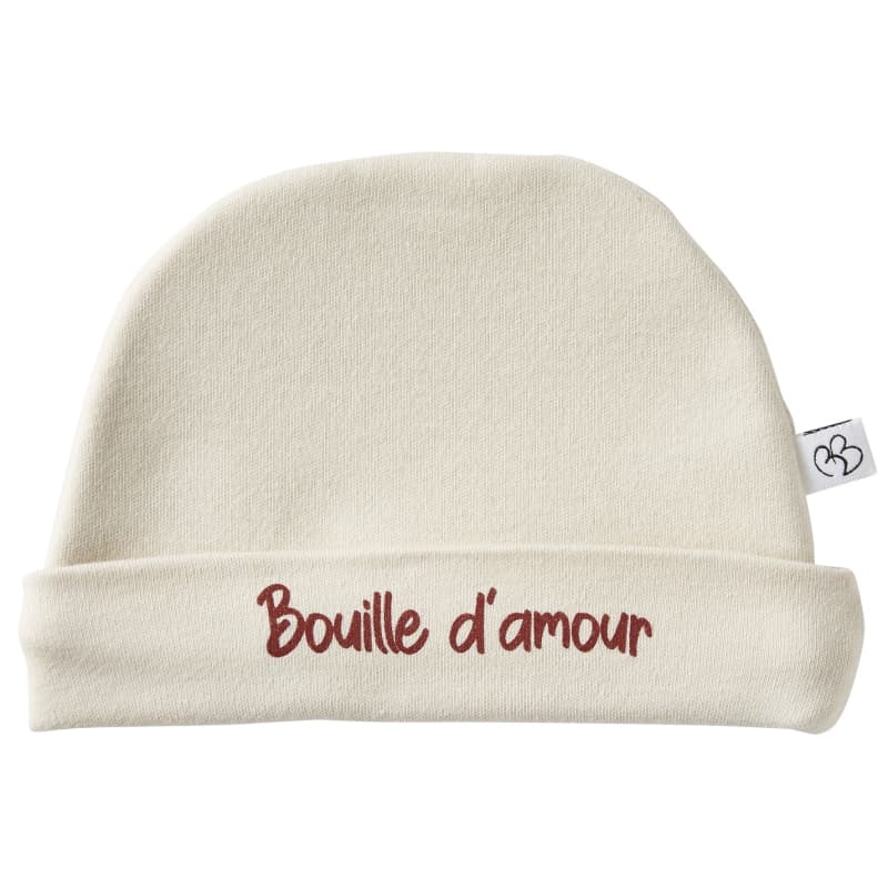 Bonnet Double Coton, sable naissance bouille d'amour bb&co 03-24