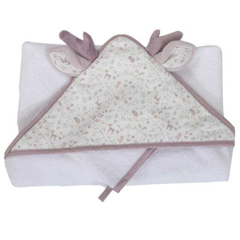Coffret Sortie de Bain + Gant 75x75 Cm Lilas, lilas domiva 75x75 cm — vue 2 sur 3