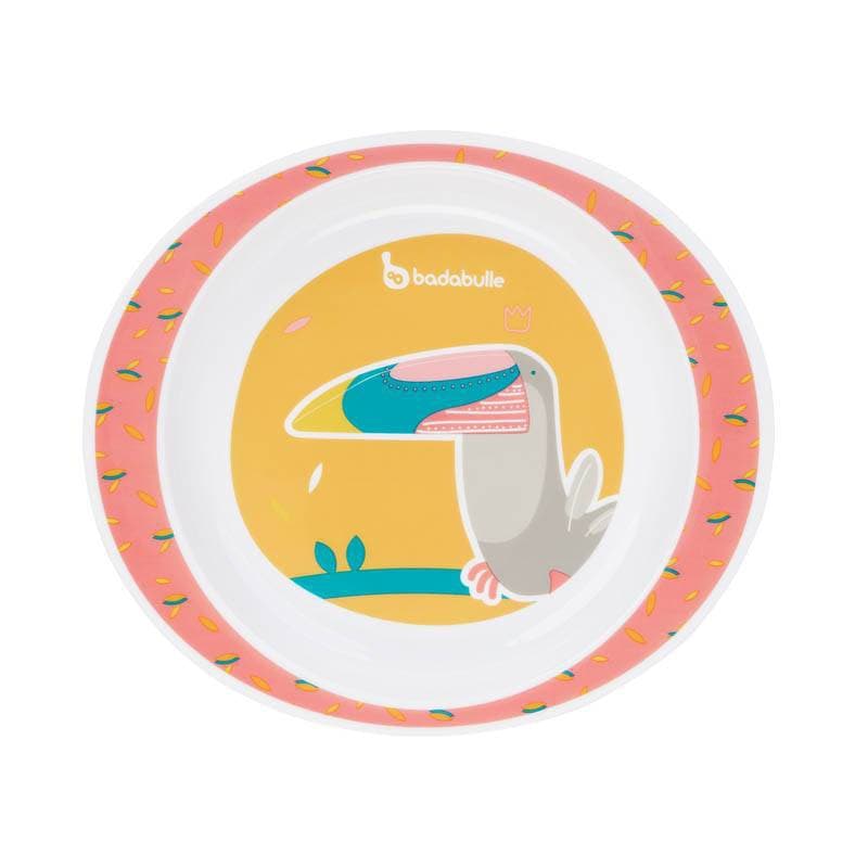 Coffret Repas - Yummy Corail (1 Bavoir, 1 Tasse a Bec, Couverts, 1 Assiette — vue 4 sur 4