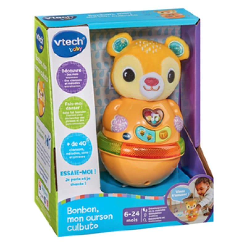 Bonbon, Mon Ourson Culbuto, vtech baby vtech baby multicolore vtech — vue 5 sur 5