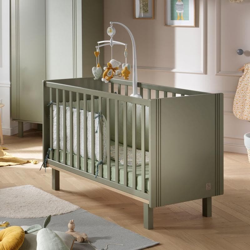 Lit Bebe 120x60 Eleonore Kaki, eleonore kaki meuble — vue 1 sur 2