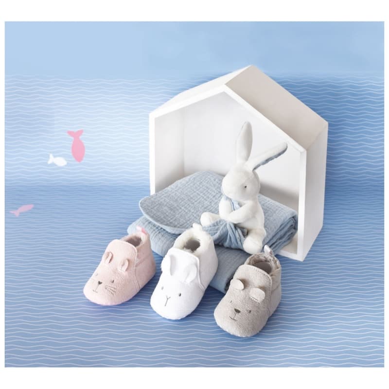 Chaussons Bebe Gris, accessoires dc gris 0-6 mois 2021 — vue 3 sur 5