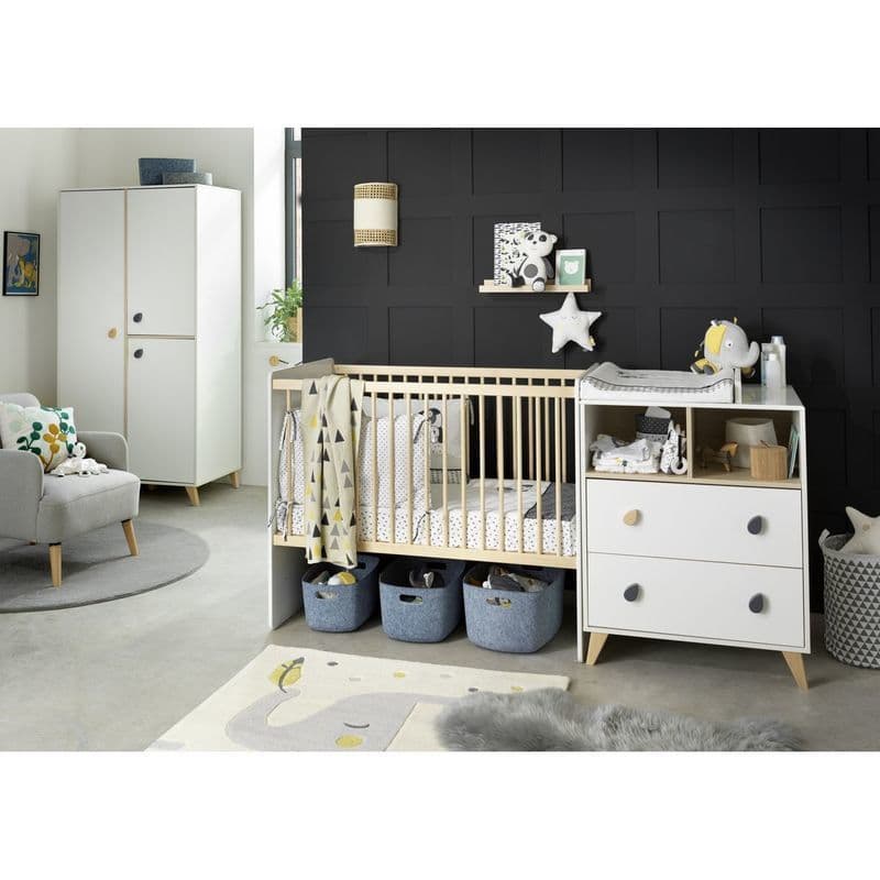 Lit Combine Evolutif 120x60 Goutte Oslo, oslo boutons goutte d'eau meuble — vue 2 sur 2