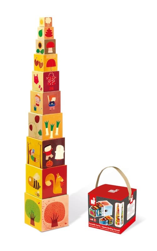 Pyramide Carree Saisons, jouets d'eveil janod 2022