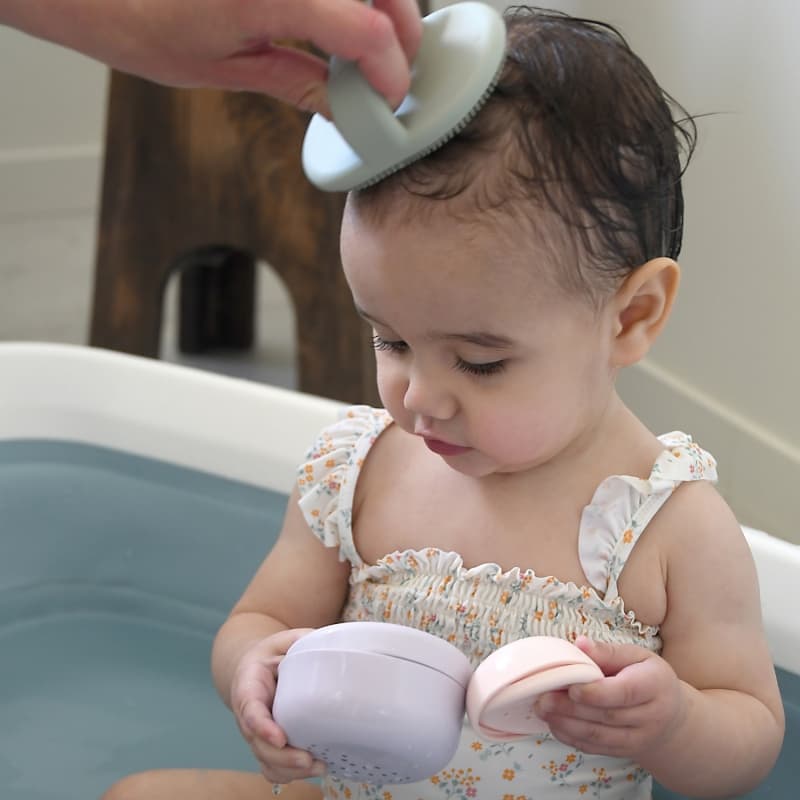 Brosse Silicone, misty green beaba — vue 5 sur 5