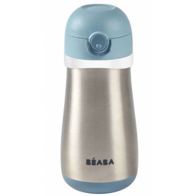 Gourde Inox 350 Ml + Anse -, beaba windy blue 350 ml — vue 1 sur 3
