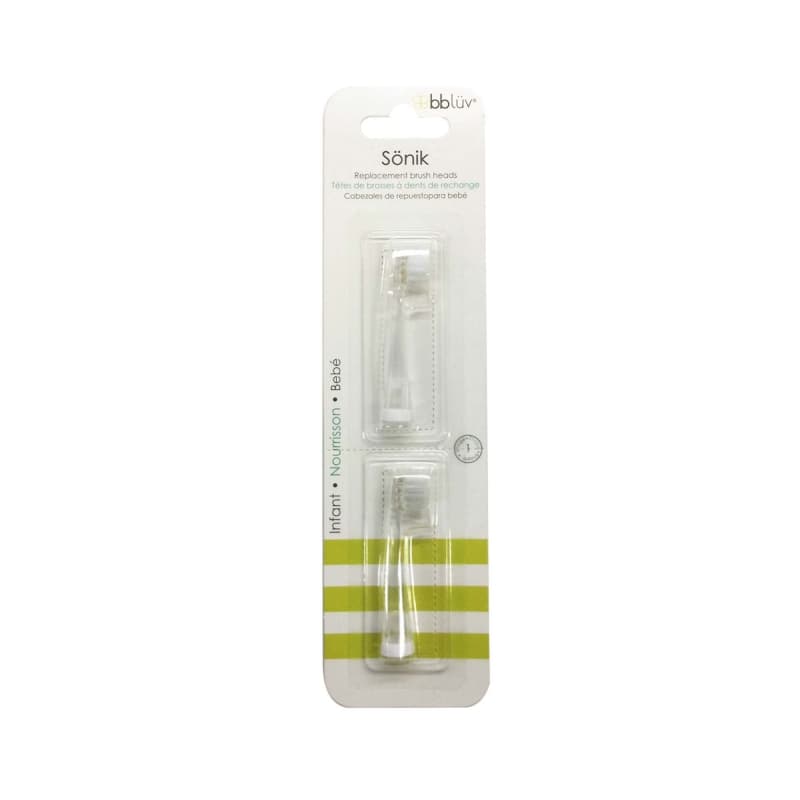 Sonik Tetes de Brosses a Dent de Rechange - Nourrisson, bblüv white — vue 1 sur 4