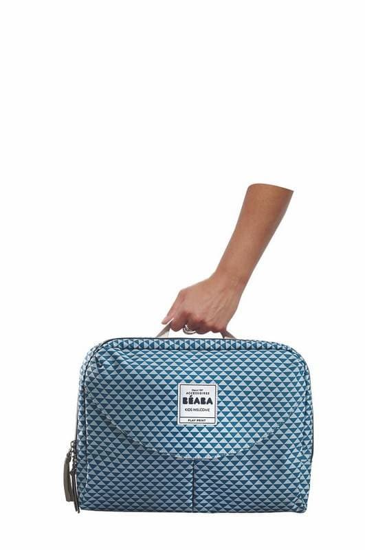 Sac a Langer Geneve 2 Play Print Bleu, beaba beaba — vue 5 sur 5