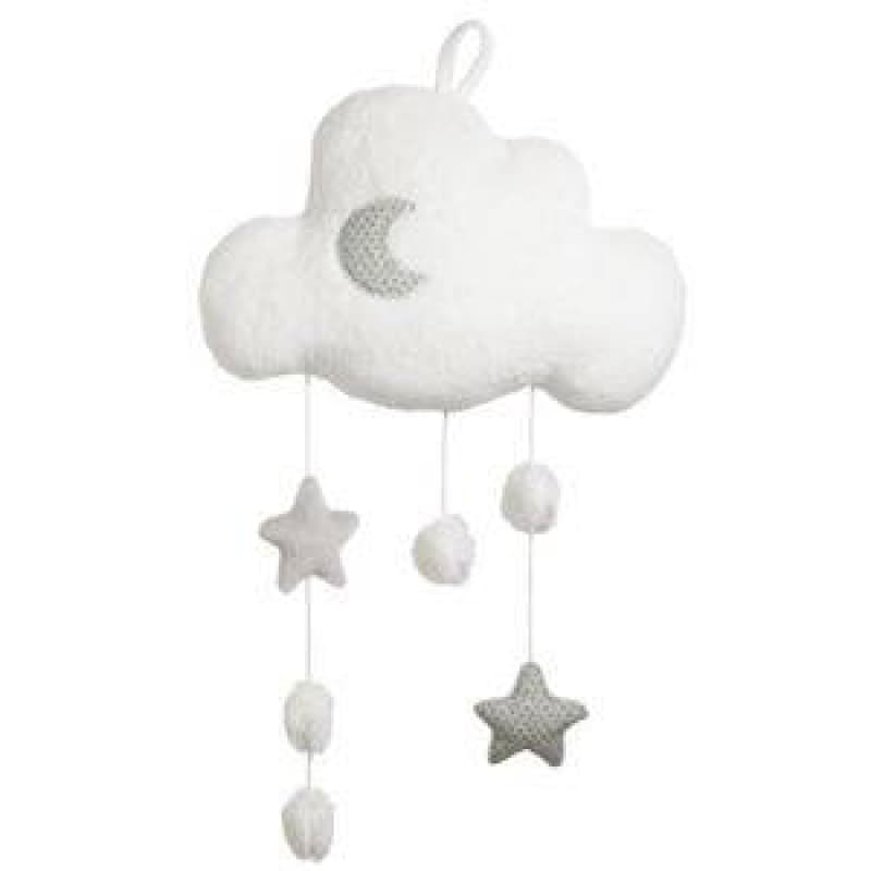 Suspension Decoration Murale Celeste, celeste sauthon baby deco blanc/gris 52x29x7cms pe