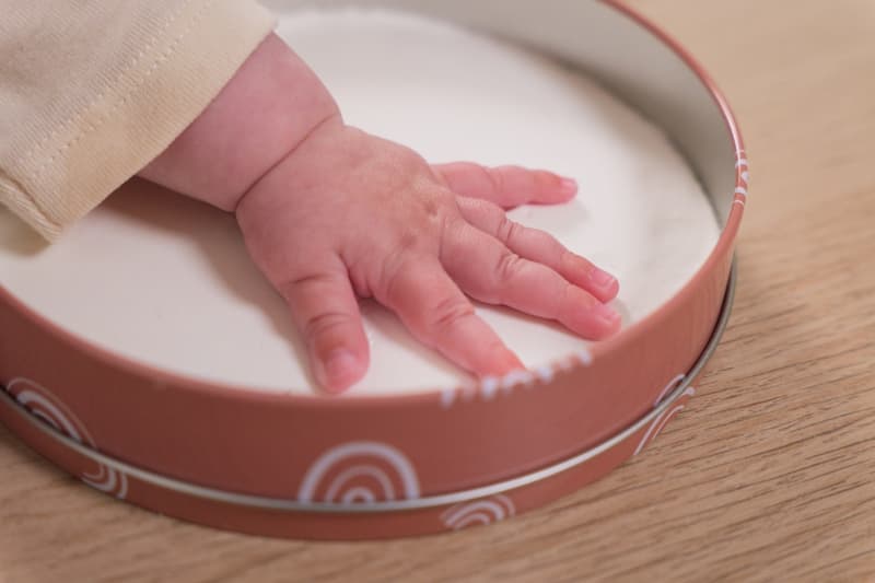 Baby Box Ronde - Rainbow, blanc terracotta baby box petit artichaut — vue 2 sur 5