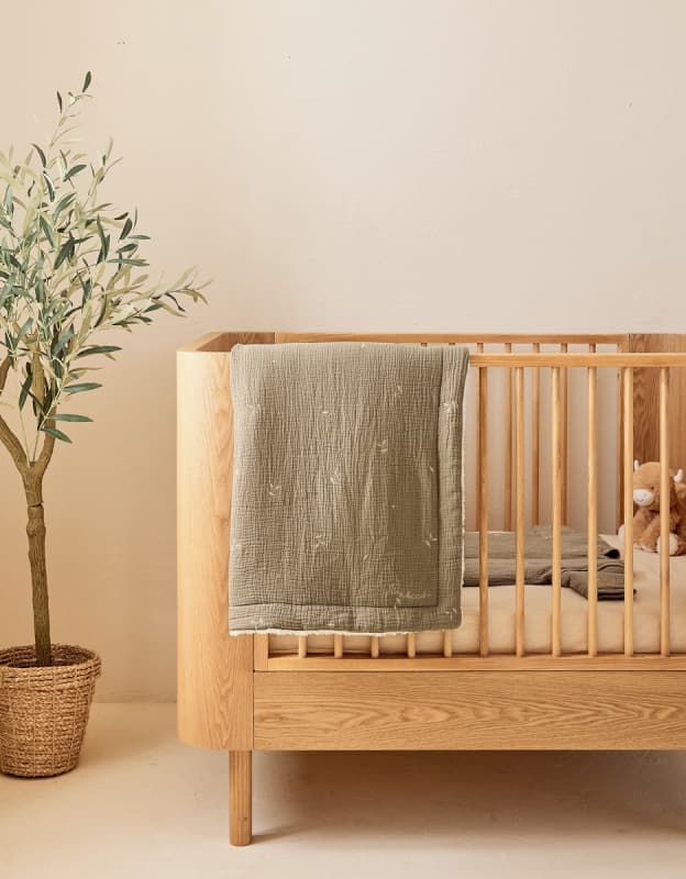 Couverture Gaze de Coton Bio Brodee & Sherpa, 100x140cm fluffy, orso & lily noukie's — vue 6 sur 6