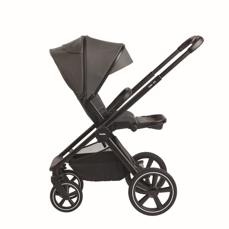 Crios 4.0 Grey + Habillage de Pluie, roulant pericles gris — vue 3 sur 5