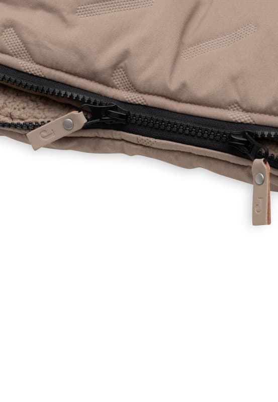 Chanceliere Poussette, milky coffee embossed jollein — vue 5 sur 5