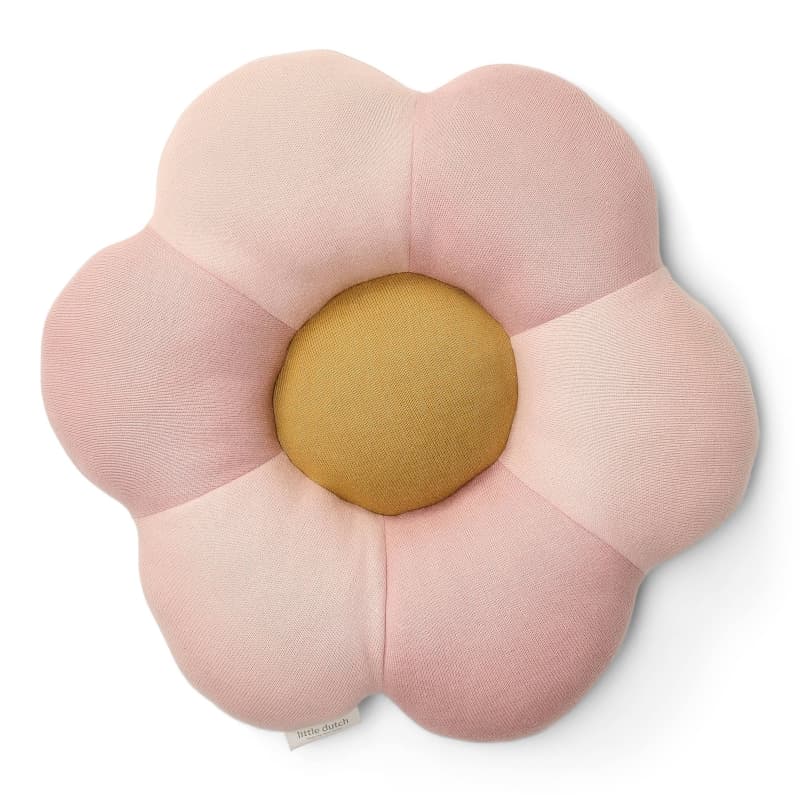 Coussin Tricote Fleur, rose fairy garden textile little dutch — vue 2 sur 2