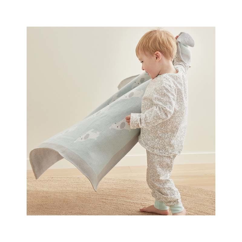 A&m Couverture 75x100cm - Bio Jacquard, amtoys vert clair — vue 2 sur 5