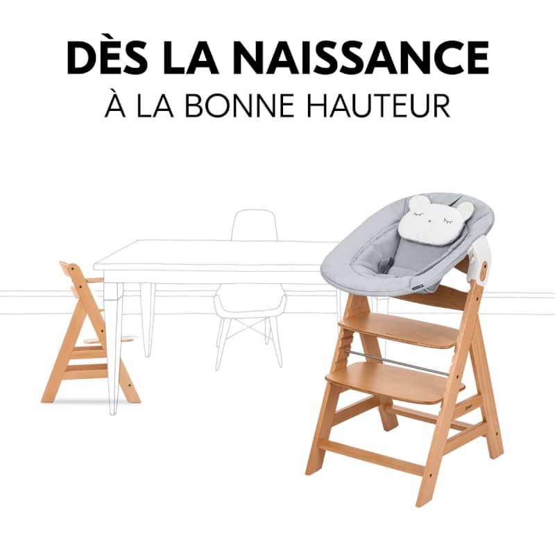 Alpha Newborn Set Pre, bundle hauck nature grey a-23 — vue 3 sur 14