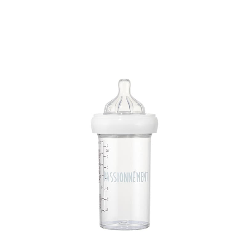 210ml Passionnement, le biberon français transparent 8,5x8,5x24 per — vue 2 sur 2