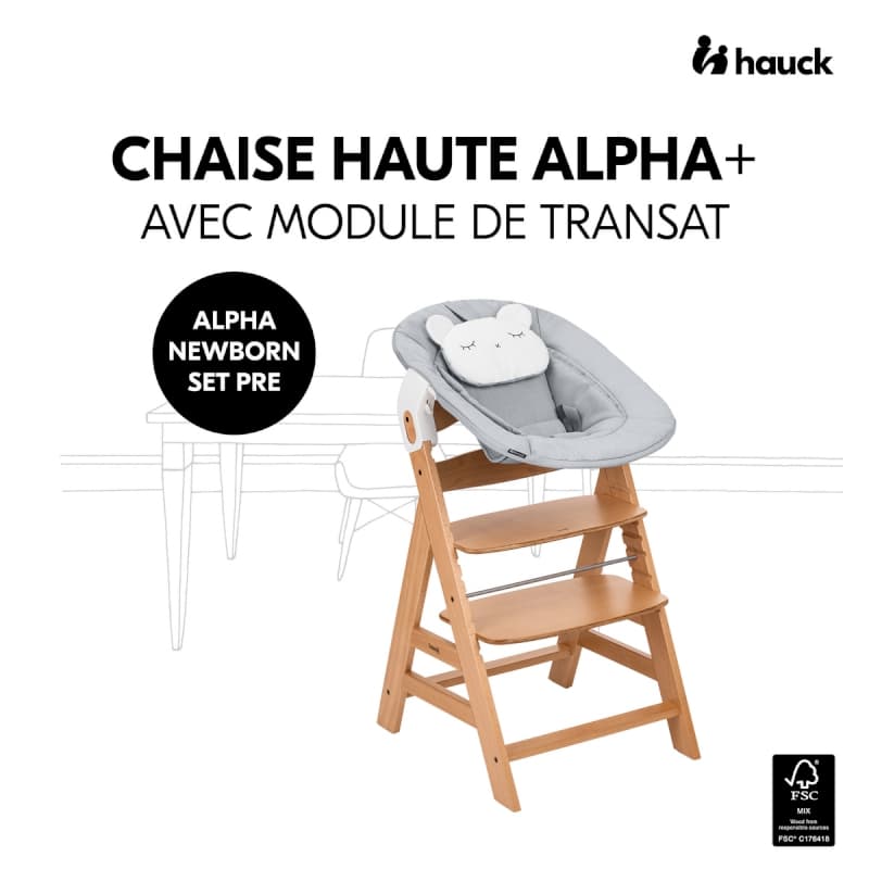 Alpha Newborn Set Pre, bundle hauck nature grey a-23 — vue 2 sur 14