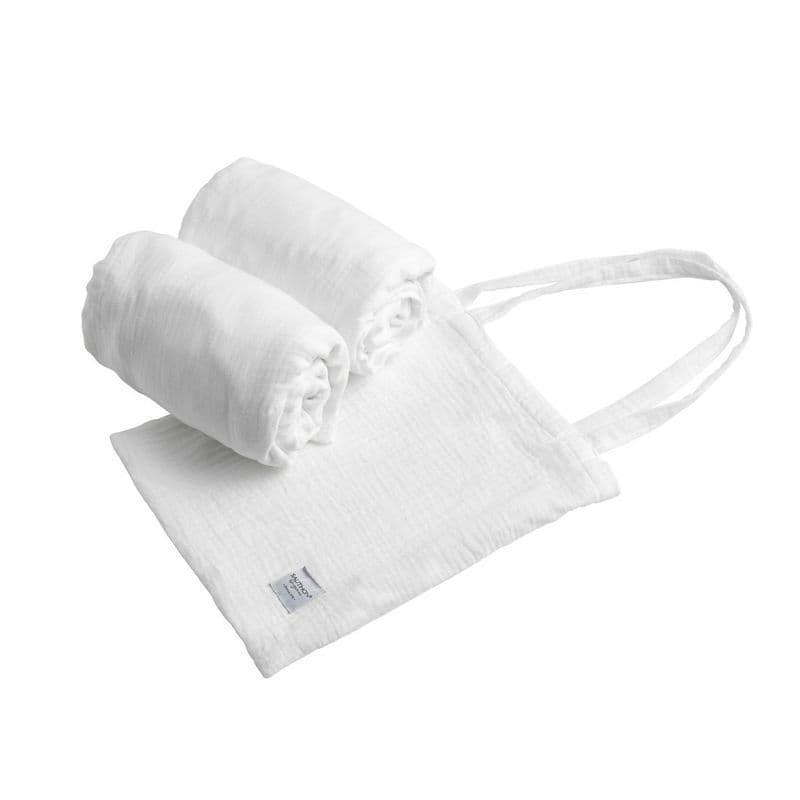 2 Draps Housse Rect.140x70 Cristal, original blanc cristal blanc cristal 70 x 140 x 1