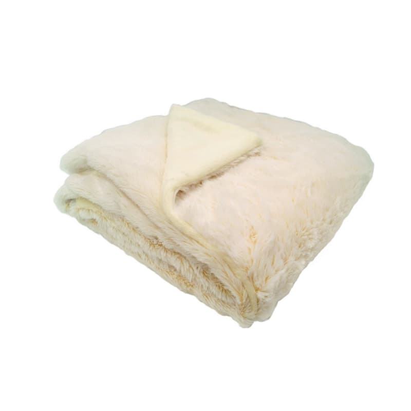 Couverture Snow Doublee Microdoux Creme, creme domiva creme 75x100 cm — vue 1 sur 4
