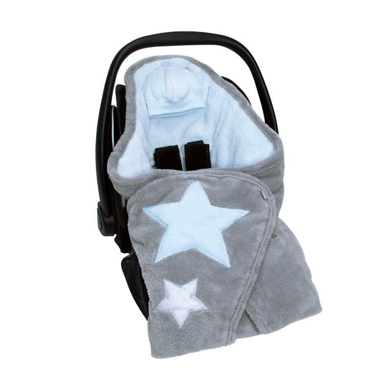 Nid d'Ange Biside 0-12m Motif Etoiles Bleu Pale Softy + Softy, bemini motif étoiles bleu pâle 61frost — vue 2 sur 2