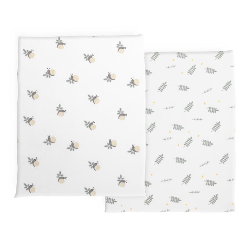 Set Draps Housse Bamboo Next2me, greenery chicco 25/06 — vue 3 sur 3
