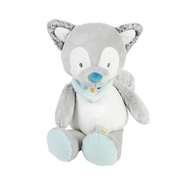 Peluche Tiloo le Loup Tim Tiloo, tim&tiloo nattou gris 28cm per