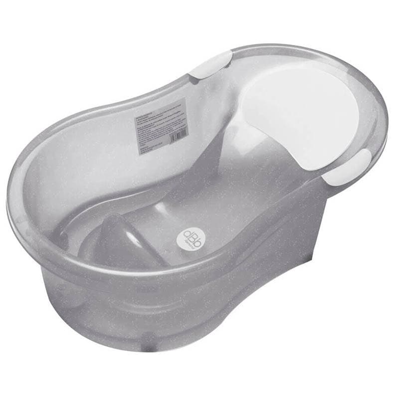Baignoire 0 6 Mois Transat Integre, hygiene gris palleté translucide