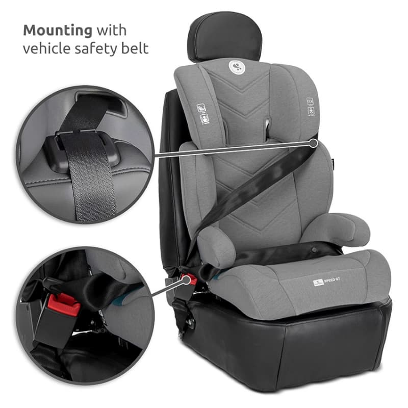 Siege-auto Speed Gt Isofix, gris 100-150cm lorelli — vue 3 sur 6