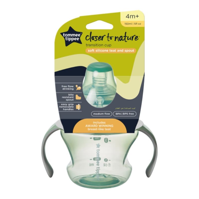 Biberon-tasse de Transition Vert, tommee tippee — vue 2 sur 2