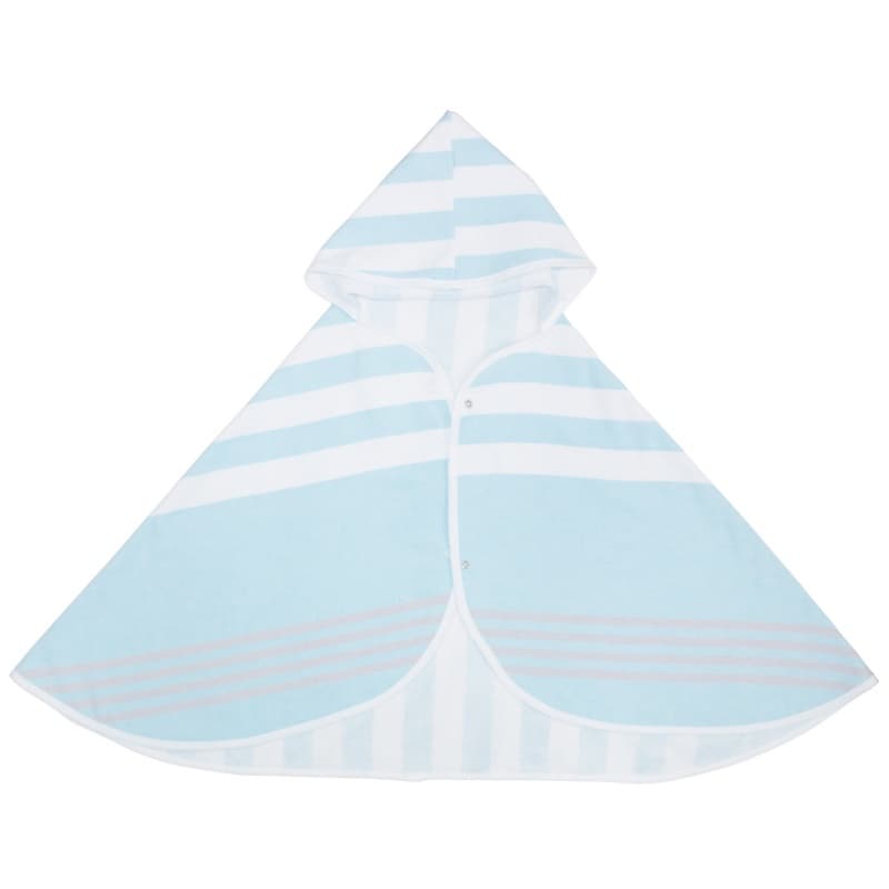 Drap de Bain a Capuche, babycalin aqua/blanc babycalin aqua/blanc