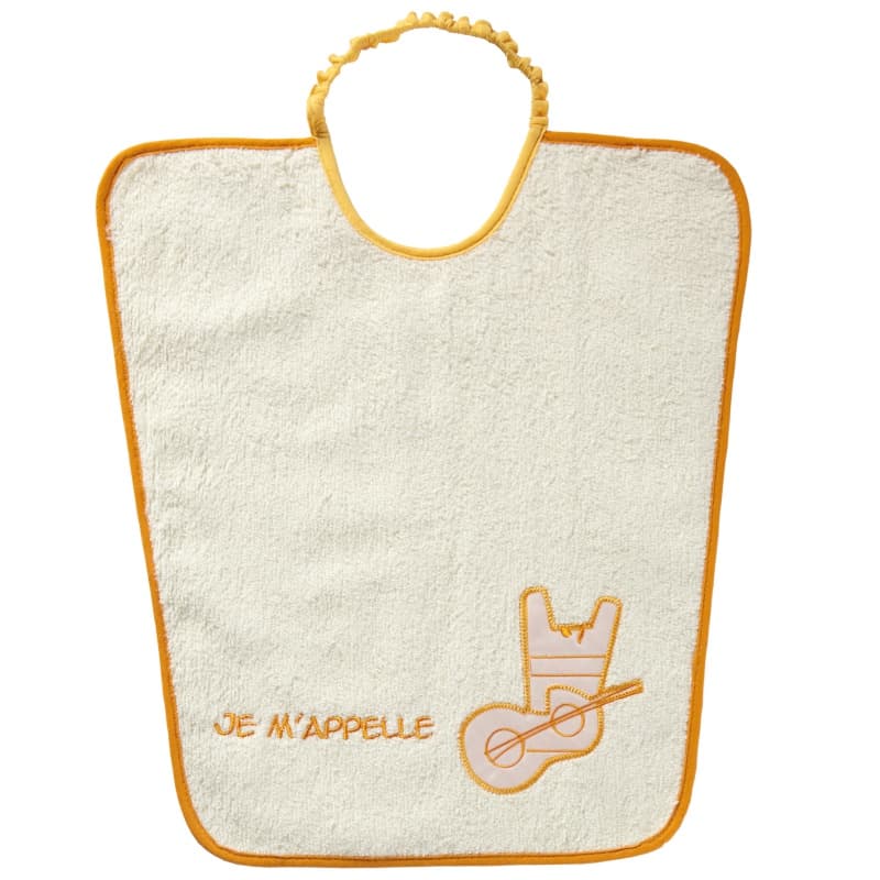 Bavoir Maternelle Chat Je m'Appelle - 35x38 Cm, babycalin 05-19- babycalin 05-19-