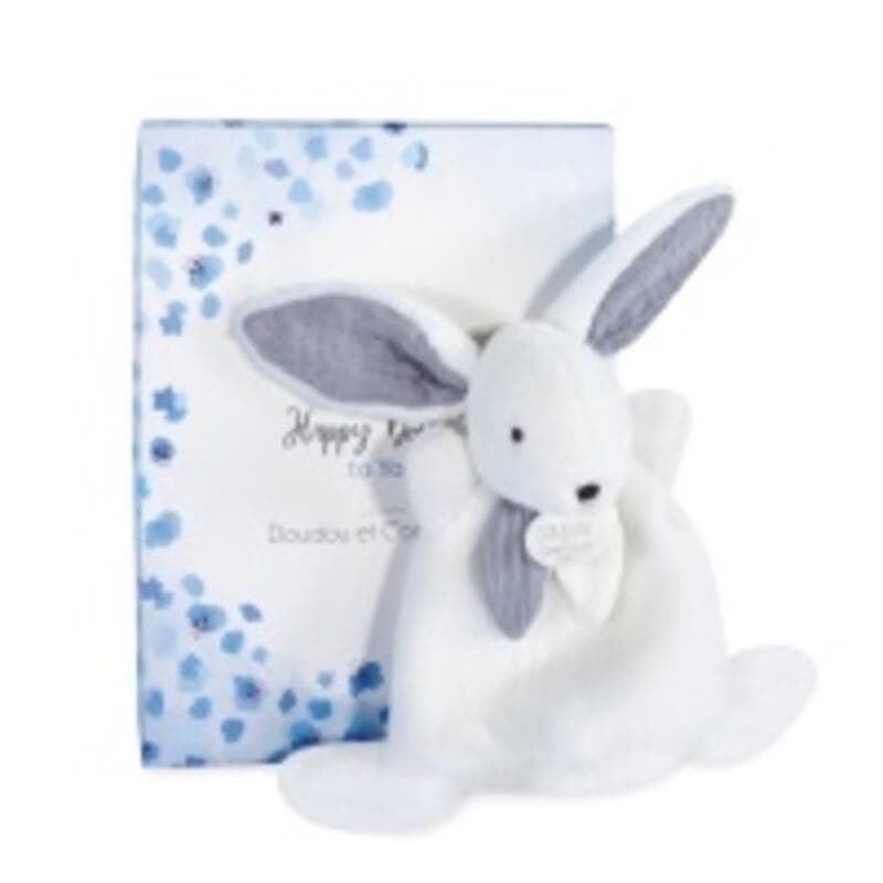 Happy Glossy - Doudou, blanc 17cm doudou sensoriel doudou et compagnie a-24 h-24 — vue 2 sur 2