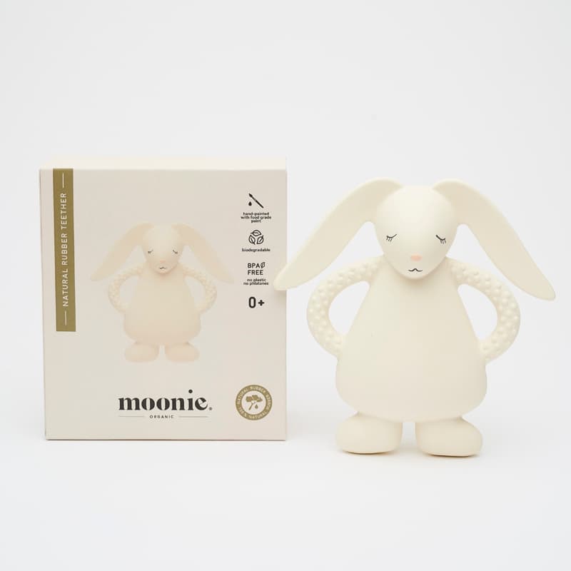 Lapin Dentition Caoutchouc Naturel, creme moonie — vue 1 sur 2