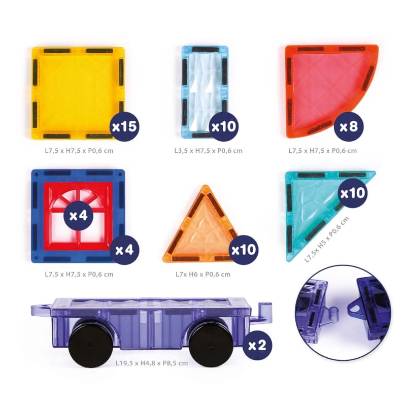 Vehicules Magnetic, multicolore ludi 25/07 — vue 2 sur 13