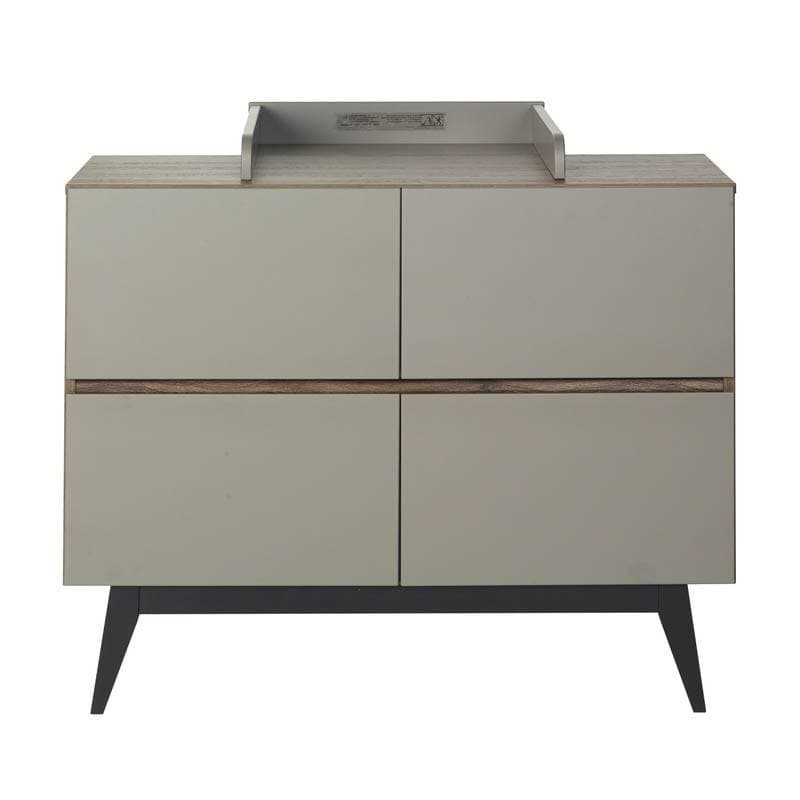 Commode 4 Tiroirs Trendy Royal Oak, trendy quax noyer 110x52x90h — vue 2 sur 4