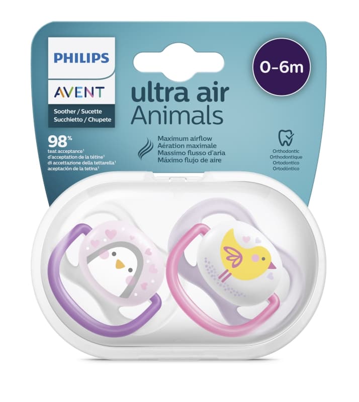 Scf080/06 Sucettes Air 0-6 Girl Anim., philips avent 5 x 10,8 x 12,6 — vue 2 sur 7