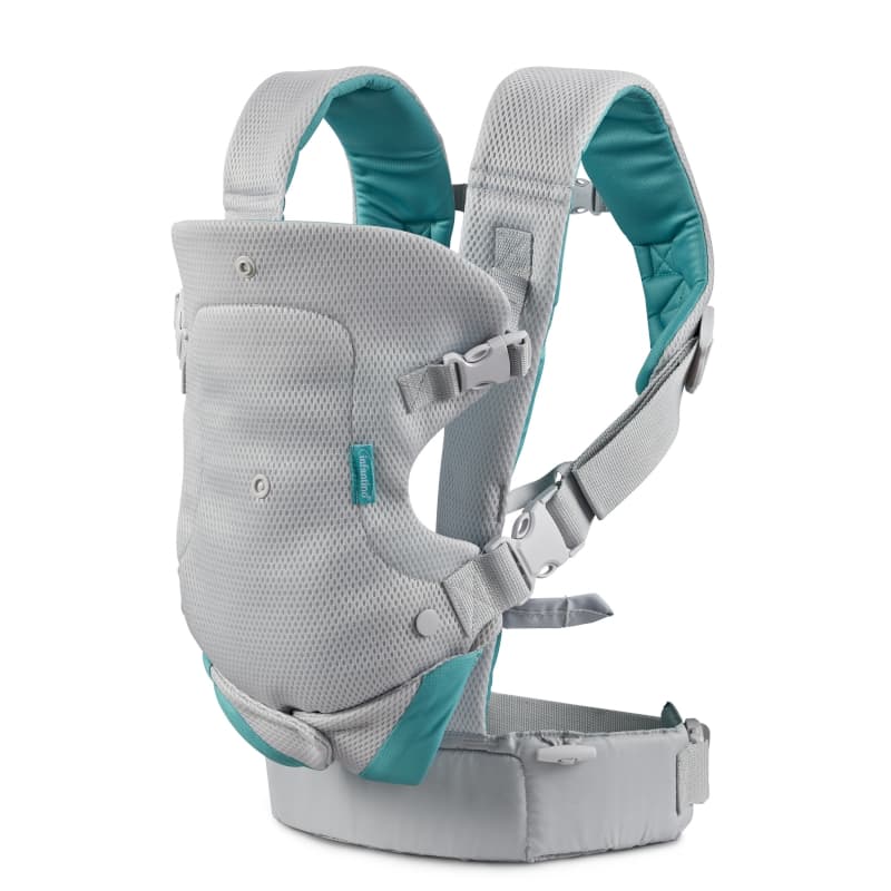 Porte Bebe Flip Ergo 4in1 Light And Airy, gris clair infantino — vue 2 sur 3