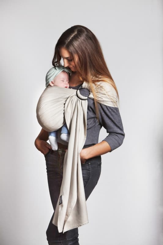 Sling Echarpe Tissee sans Noeud, or blanc 0 à 36 mois love radius — vue 1 sur 4